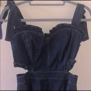 Vici Blue Denim Romper